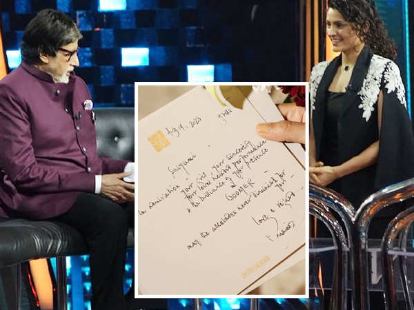 Saiyami Kher gets emotional after receiving letter of appreciation from Amitabh Bachchan for Ghoomer