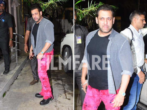 Salman Khan clicked at Arbaaz Khan's birthday party last night; see pics