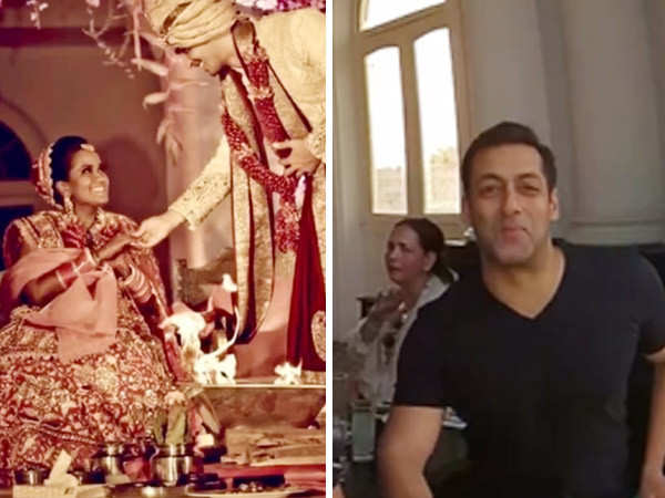 Salman Khan blows a kiss in this throwback video from Arpita Khan - Aayush Sharma's wedding
