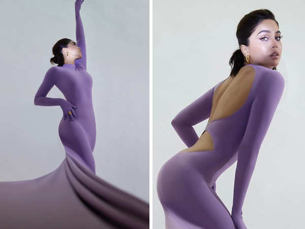 Sharvari Wagh is a vision to behold in a  lavender bodycon number; see pics