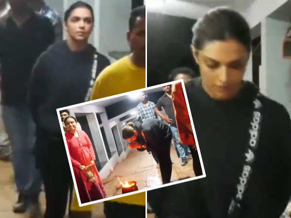 Deepika Padukone visits Tirumala temple ahead of the release of Fighter. See here: