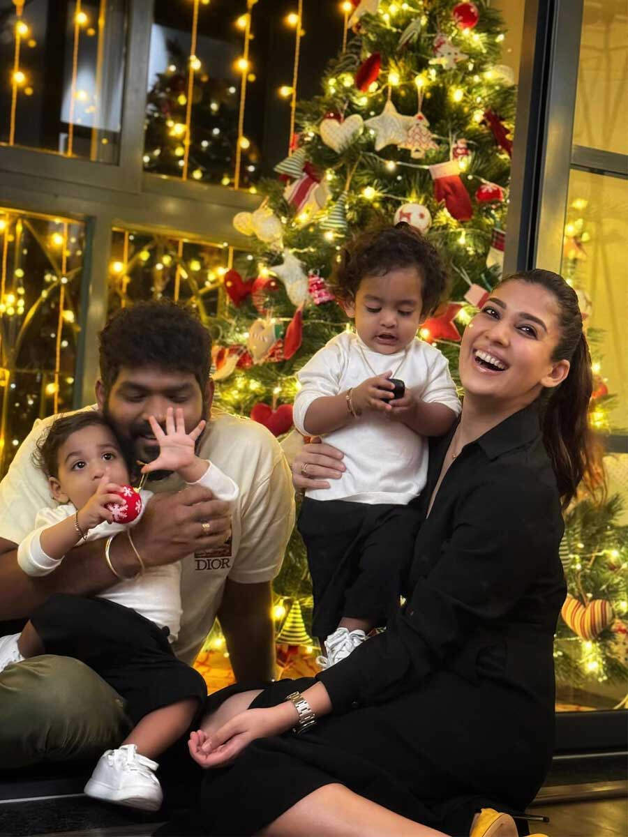 Nayanthara and Vignesh Shivan share happy Christmas pictures with their ...