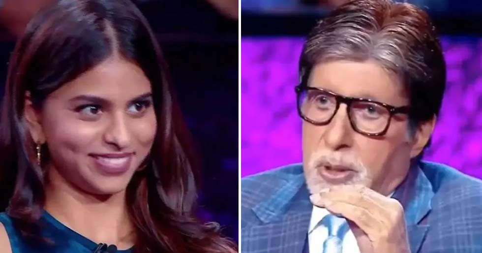 Amitabh Bachchan stunned as Suhana Khan wrongly answers if dad Shah Rukh Khan has won Padma Shri