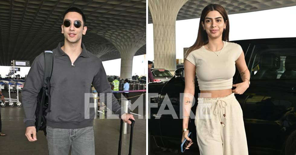 The Archies stars Khushi Kapoor and Vedang Raina get clicked at the airport. See pics: