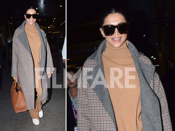 Deepika Padukone sports a comfy co-ord set at the airport