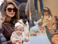 Priyanka Chopra Jonas and Nick Jonas' daughter Malti Marie Chopra Jonas seen playing with her cousin