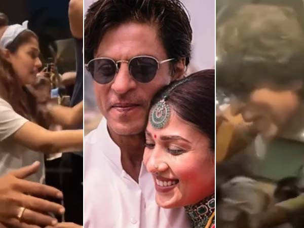 Here's a video of Shah Rukh Khan saying goodbye to Nayanthara post his Jawan shoot in Chennai; watch
