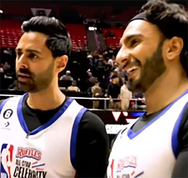 Ranveer Singh, Ben Affleck share a conversation at NBA All-Star