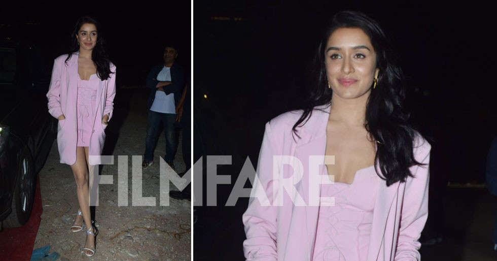 Shraddha Kapoor will get clicked sporting pink formals