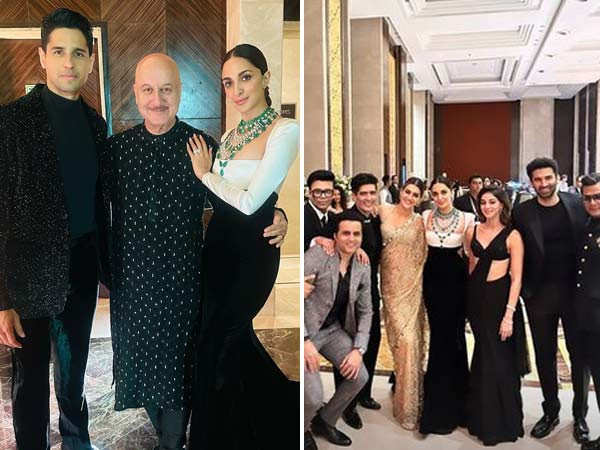 Inside pics: Kiara Advani-Sidharth Malhotra pose with Kriti, Ananya and others at their reception