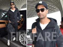 Pics: Vicky Kaushal gets clicked in an all-black athleisure outfit at the airport