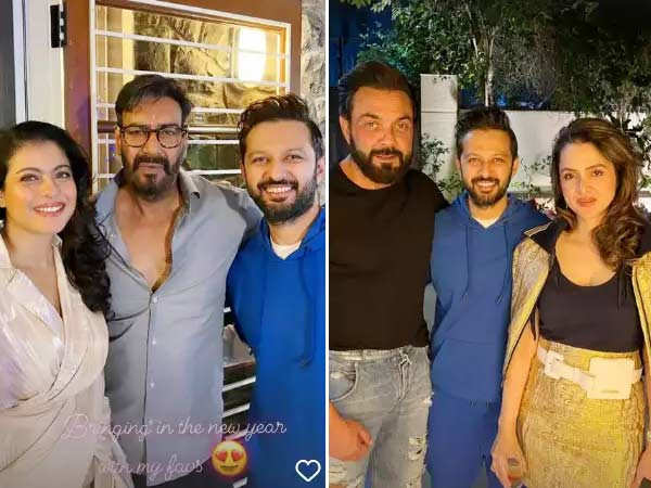 Inside pictures from Kajol and Ajay Devgn's New Year celebrations