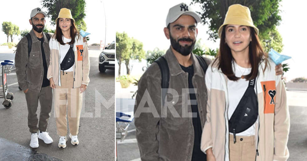 Virat Kohli and Anushka Sharma bring fashion A- game at the airport ...