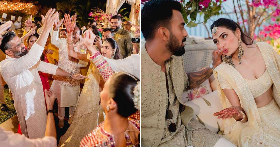 These moments from Athiya Shetty-KL Rahul’s mehendi and sangeet are pure love. See pics: