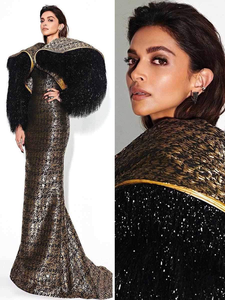 Deepika Padukone looked fashionable as she made history at the FIFA finals