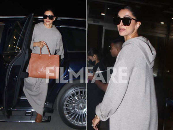 Deepika Padukone wore the comfiest airport look and we're taking notes. See pics: