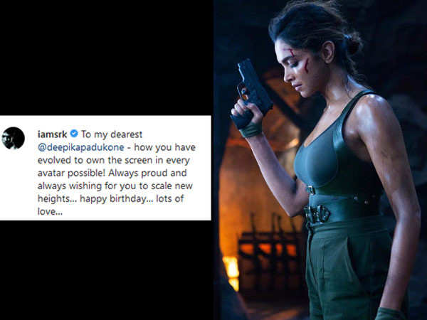 Check how Shah Rukh Khan wished Deepika Padukone on her birthday