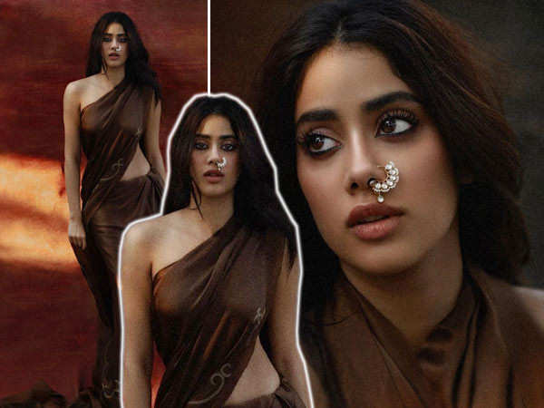 Janhvi Kapoor leaves us awestruck in a saree and nose ring. Fans want to see her in a period drama