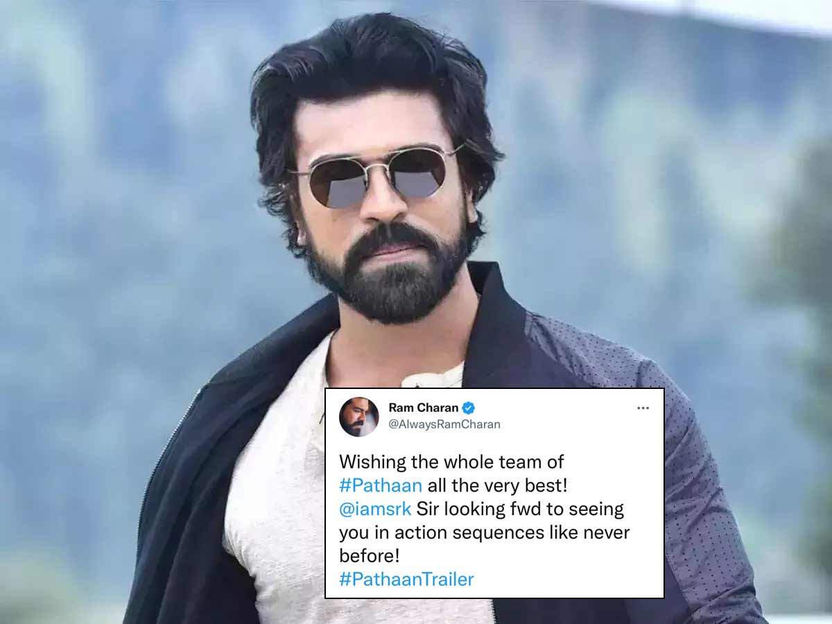 Shah Rukh Khan and Ram Charan interact post the latter praises the Pathaan  trailer | Filmfare.com