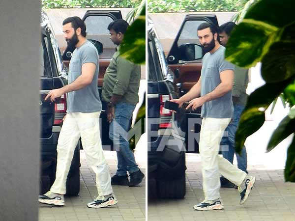 Ranbir Kapoor was clicked in the city today