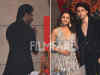 Shah Rukh Khan, Gauri and Aryan Khan arrive at Radhika Merchant, Anant Ambani's engagement. Pics: