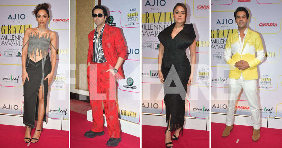 Rajkummar Rao, Sobhita Dhulipala, and more grace the pink carpet at the Ajio Grazia Millennial Awards 2023