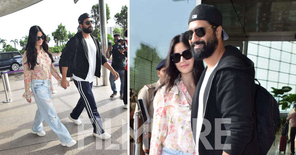 Vicky Kaushal and Katrina Kaif hold hands as they get clicked at the ...