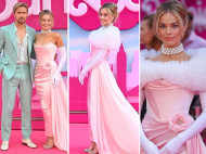 Margot Robbie channels her inner Barbie again at the London premiere of her upcoming film; see pics