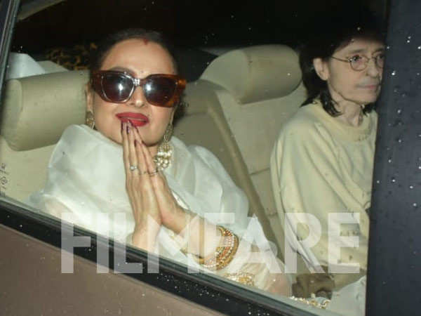 Rekha attends the screening of Rocky Aur Rani Kii Prem Kahaani