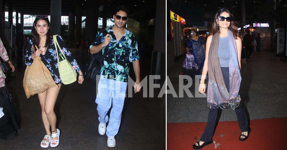 Sara Ali Khan, Ibrahim Ali Khan and Palak Tiwari get clicked at the ...