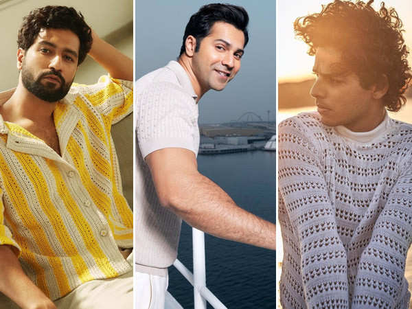 How actors are acing the crochet trend. Vicky Kaushal, Varun Dhawan and more