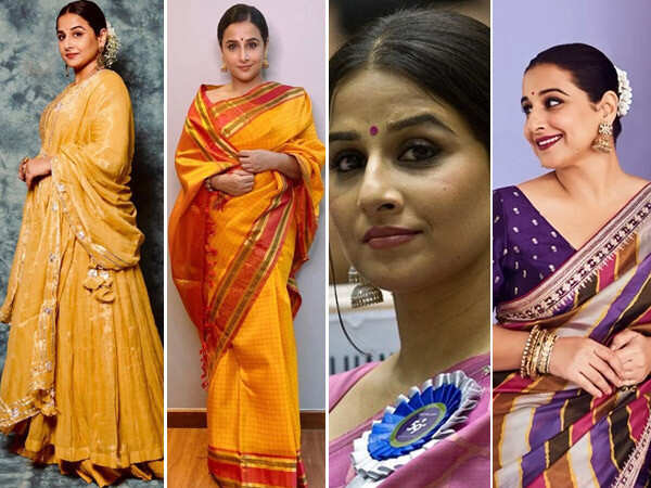 8 Times Vidya Balan aced a Gajra as an accessory