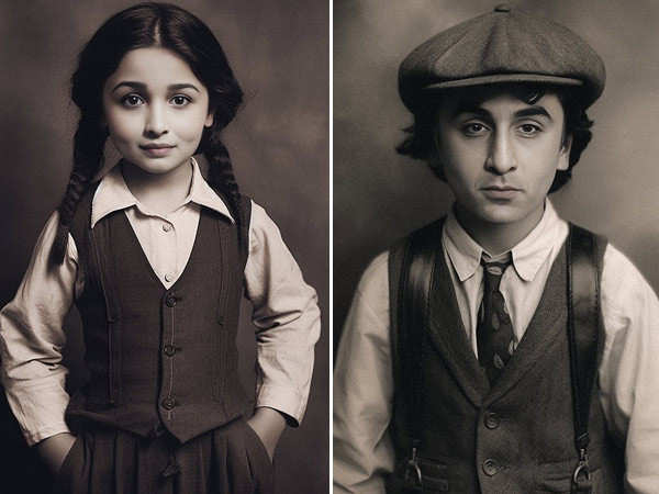 Alia Bhatt to Suhana Khan, AI reimagines Bollywood celebs as kids. Pics: