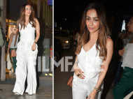 Malaika Arora served a classic style statement in a white formal set last evening; see pics