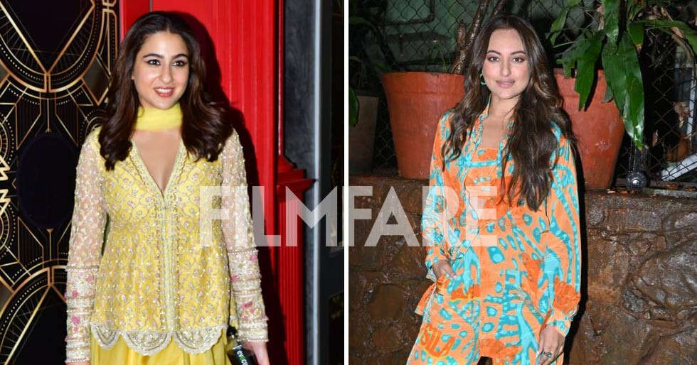 Sara Ali Khan and Sonakshi Sinha showcase their stylish looks in the city