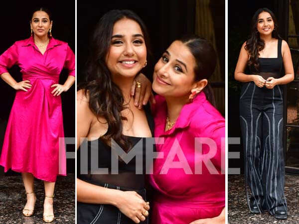 Vidya Balan and Prajakta Koli turn up in style at Neeyat promotional ...