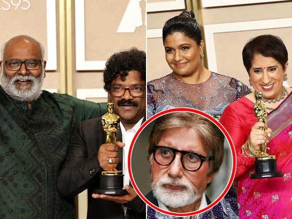 Amitabh Bachchan cheers as India wins two Oscars for RRR's Naatu Naatu and The Elephant Whisperers