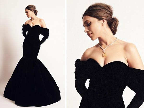 Deepika Padukone looks captivating in black for the Oscars