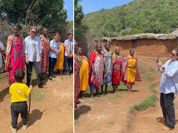 Kareena Kapoor Khan and son Jehangir spend time with the ladies of the Masai community