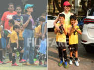 Kareena Kapoor Khan and Genelia D'Souza get clicked at a sports day event with their kids
