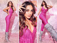 Kiara Advani looks stunning in a sparkly pink outfit at the WPL opening ceremony