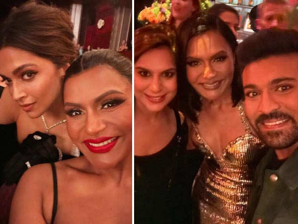 Oscars 2023: Mindy Kaling is starstruck in these selfies with Deepika Padukone and Ram Charan