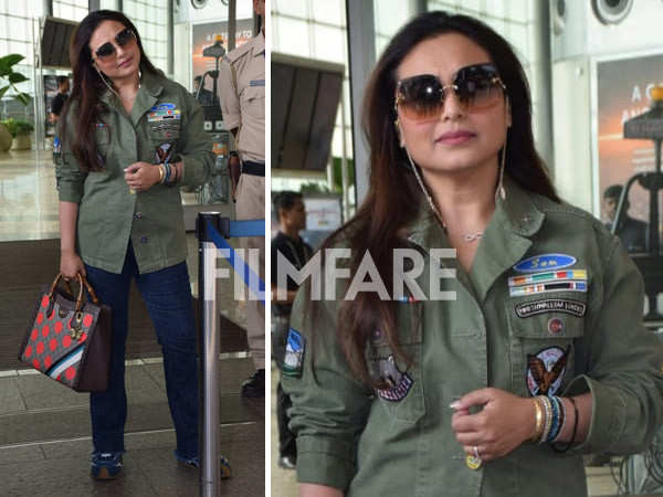 Rani Mukerji turns up in style as she gets clicked at the airport