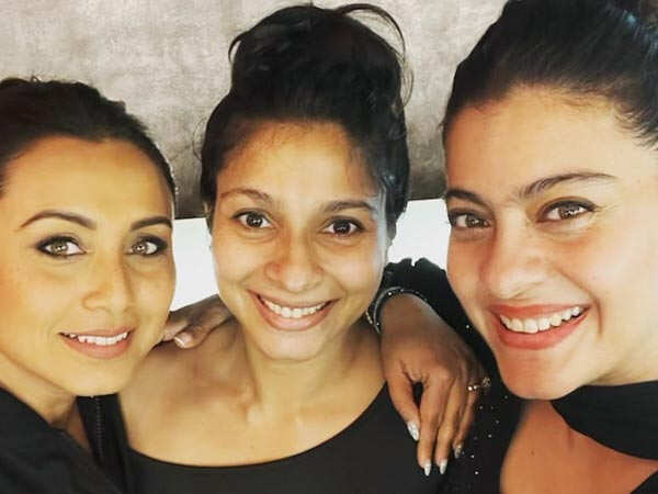 Kajol drops a picture posing her sister Tanishaa and Rani Mukerji