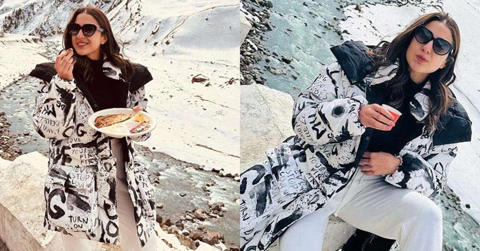 Read more about the article Sara Ali Khan enjoys ‘parathe’ in Spiti Valley