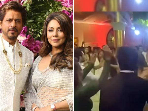Shah Rukh Khan and Gauri Khan shake a leg at Alanna Panday's wedding