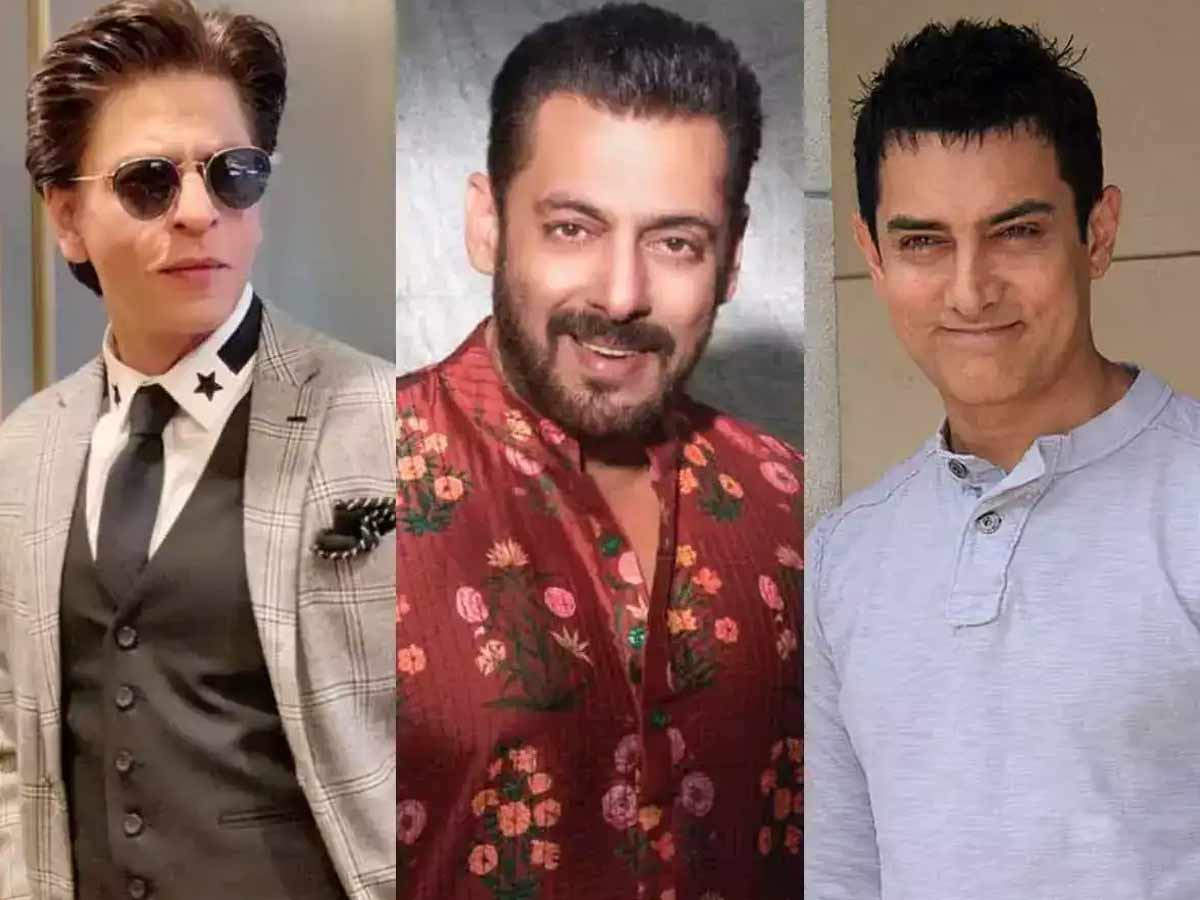 Aamir Khan, Salman Khan, and Shah Rukh Khan