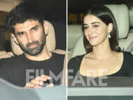 Ananya Panday and Aditya Roy Kapur were seen at Karan Johar's home last night. See pics: