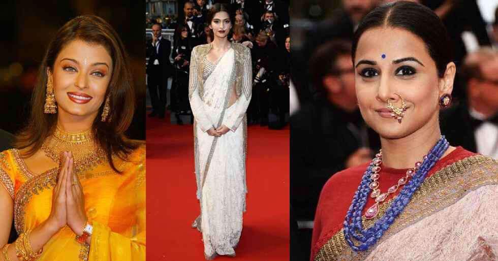 Bollywood Divas who have donned the graceful saree in Cannes over the years