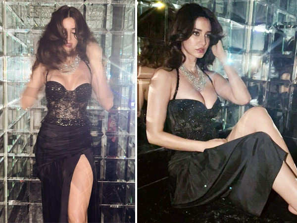 Disha Patani's black lace number is as glamorous as it gets; see pics